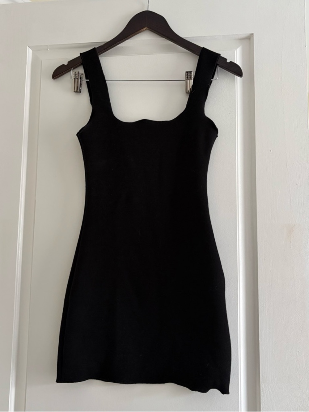 Zara Black Textured Knit Dress (M)